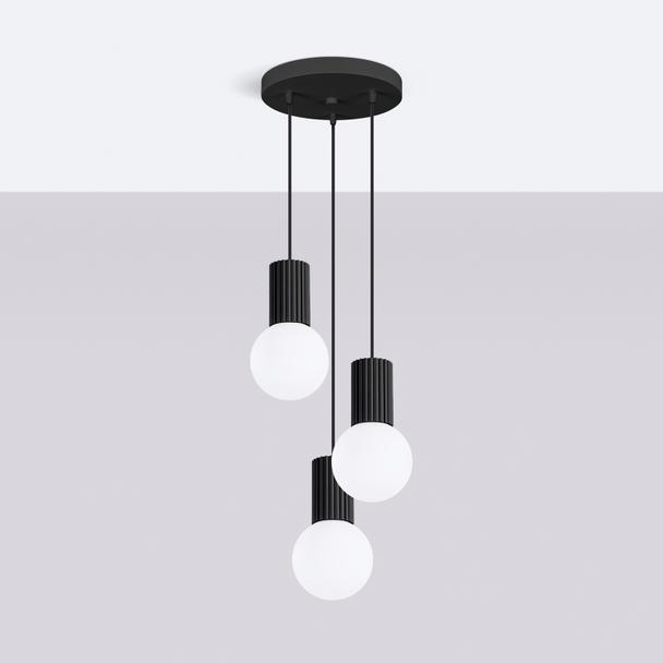 Lampa wisząca HALO 3P czarna