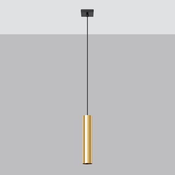 Sollux Lampa Wisząca LAGOS 1 złoty połysk SL.1200