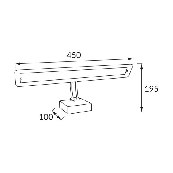 AMELIA LED CHROME 4000K 03056 IDEUS
