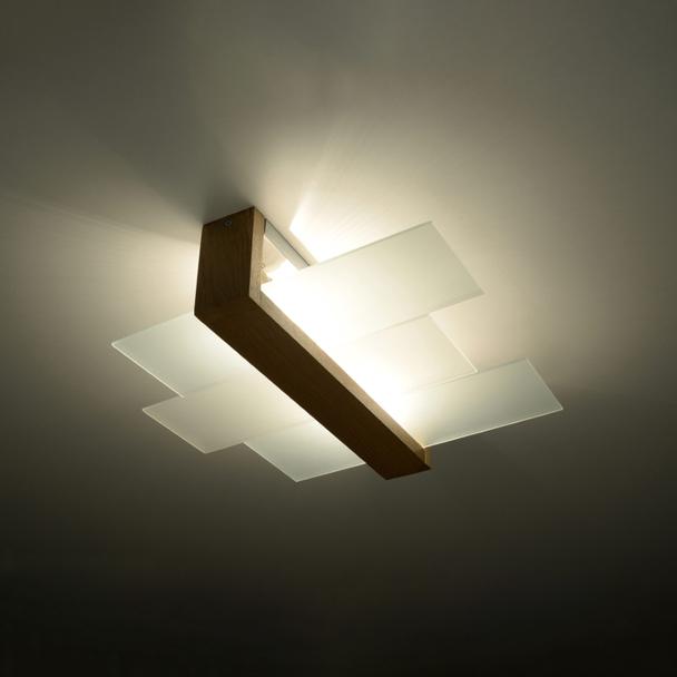 Sollux Plafon FENIKS 2 naturalne drewno SL.0076