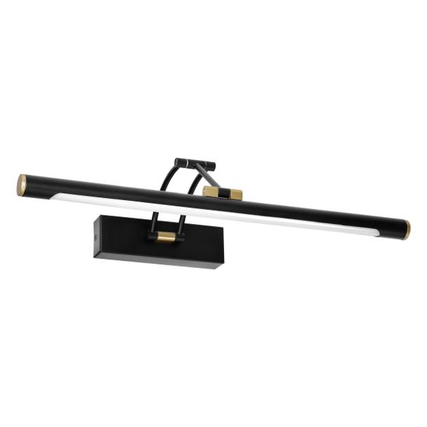 RICO LED 9W, lampa nad lustro, 990lm, 4000K, IP44, dł. 50 cm, czarna AD-OM-6519L4/B ORNO