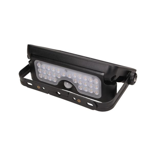 LUX LED 5W, naświetlacz solarny z czujnikiem ruchu 500lm, IP65, 4000K, 2x1500mAh, czarny AD-SL-6108BLR4 ORNO