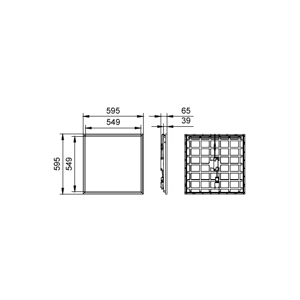 Panel LED Coreline RC132V G6 36S/ 840 PSU W60L60 NOC IP65 9,11402E+11 PHILIPS
