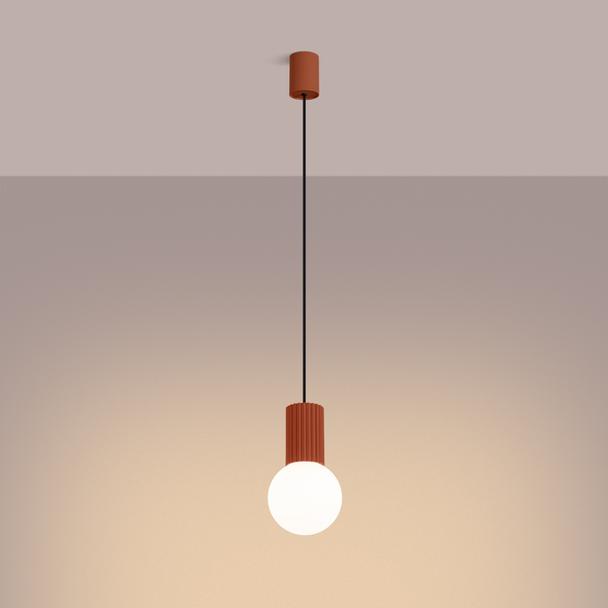 Lampa wisząca HALO 1 ochra czerwona