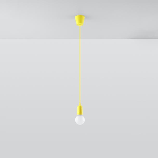 Sollux Lampa wisząca DIEGO 1 żółta SL.0578