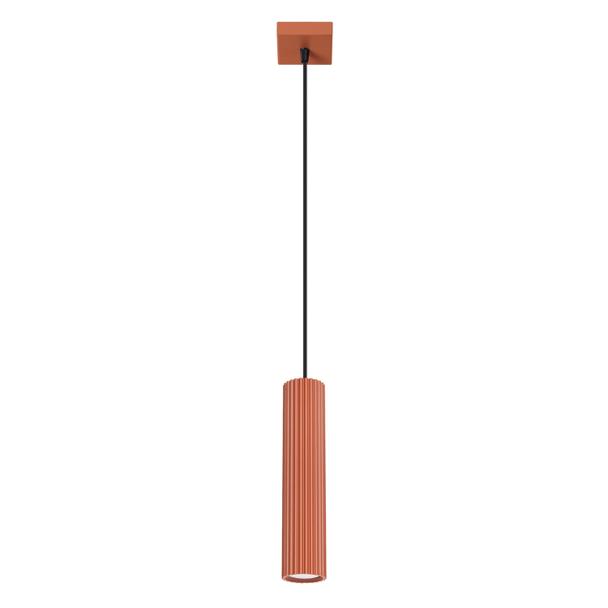 Sollux Lampa wisząca KARBON 1 ochra czerwona SL.1630