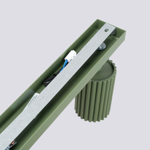 Sollux Plafon KARBON 3L zielony oliwkowy SL.1619