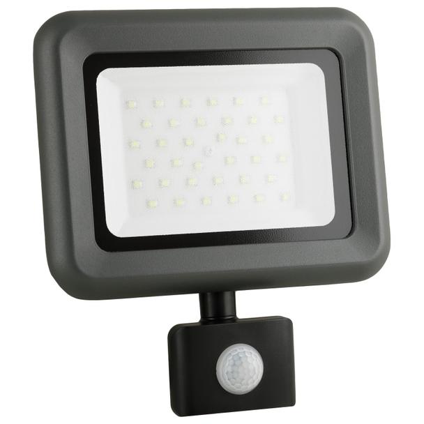 NAŚWIETLACZ LED HELI 30W Z CZUJNIKIEM RUCHU IP65 120LM/W NEUTRALNY BIAŁY 3 LATA GW. ANLUX