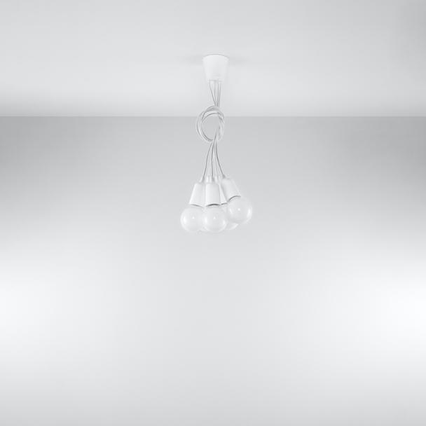 Sollux Lampa wisząca DIEGO 5 biała SL.0571