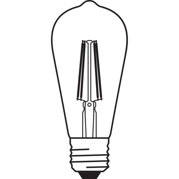 Lampa LED SMART+ WiFi CL Edison Smoke DIM 44  6W/825 E27