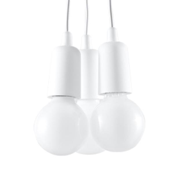 Sollux Lampa wisząca DIEGO 3 biała SL.0570