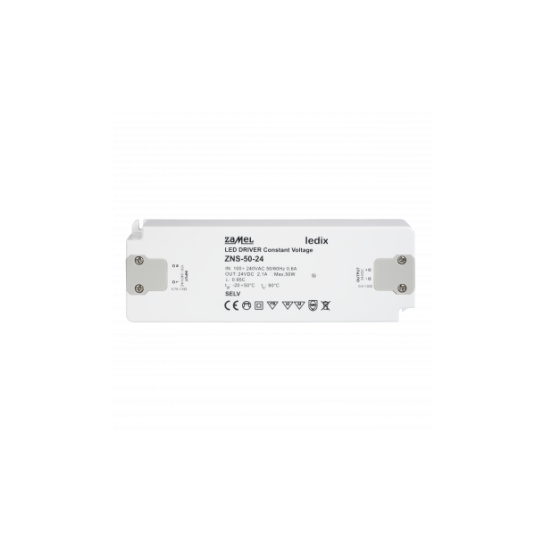 ZASILACZ LED SLIM 24V DC 50W TYP: ZNS-50-24 LDX10000154 LDX10000154-WPL ZAMEL