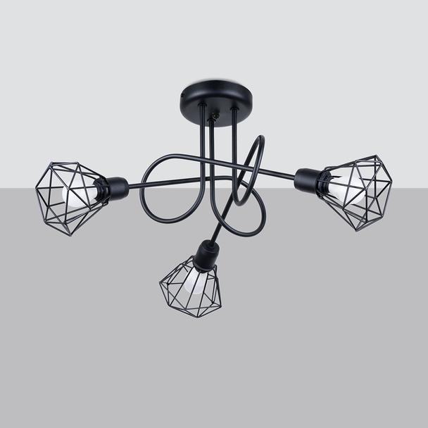 Sollux Żyrandol ARTEMIS 3S czarny SL.1109