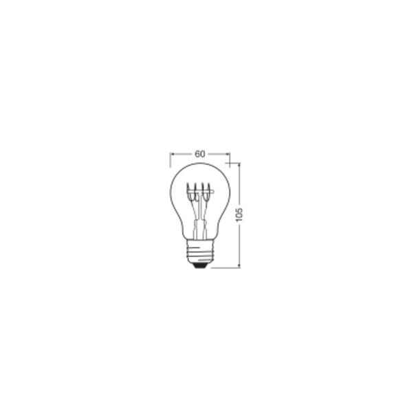 Lampa LED Vintage 1906 CL A Filament szkło przezroczyste GOLD 25 dim 3,4W 824 E14
