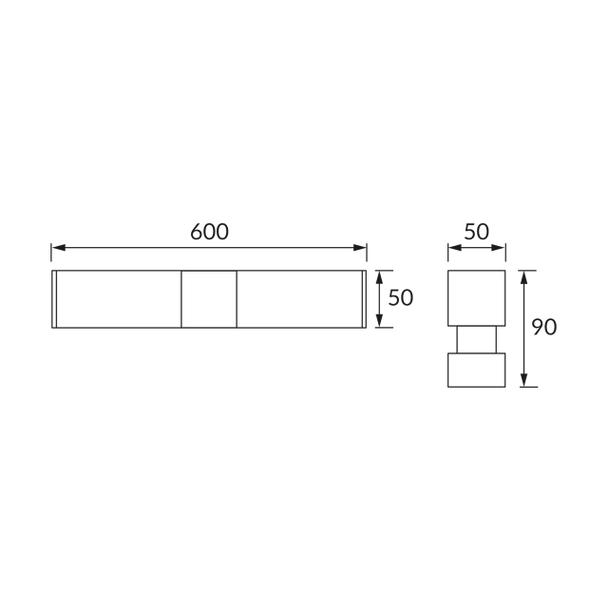 Kinkiet łazienkowy LED Salsa 12W 1010lm 4000K chrom 03843 IDEUS