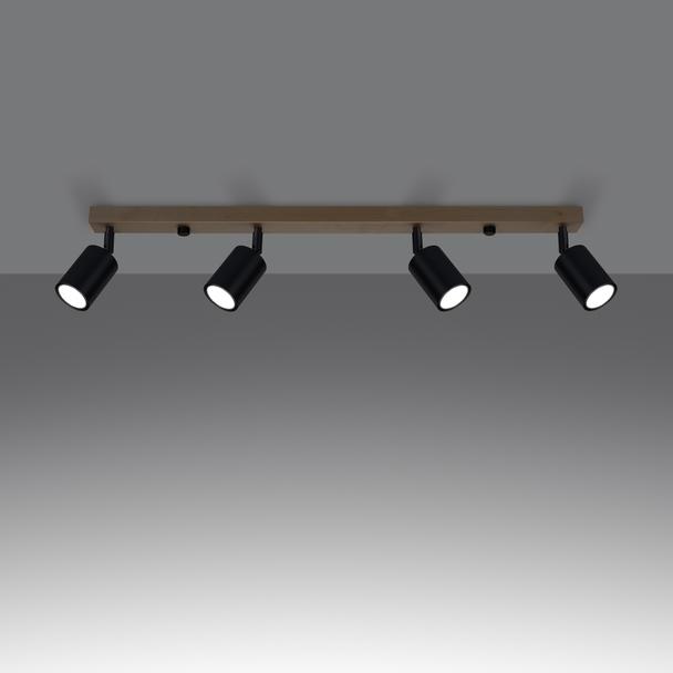 Sollux Plafon VERDO 4 czarny SL.1294