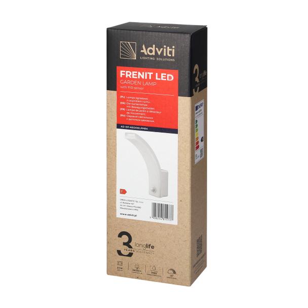 Oprawa ogrodowa LED z czujnikiem ruchu 20W 1800lm IP65 4000K funkcja przyciemnienia AD-OP-6204WLPMR4 ORNO