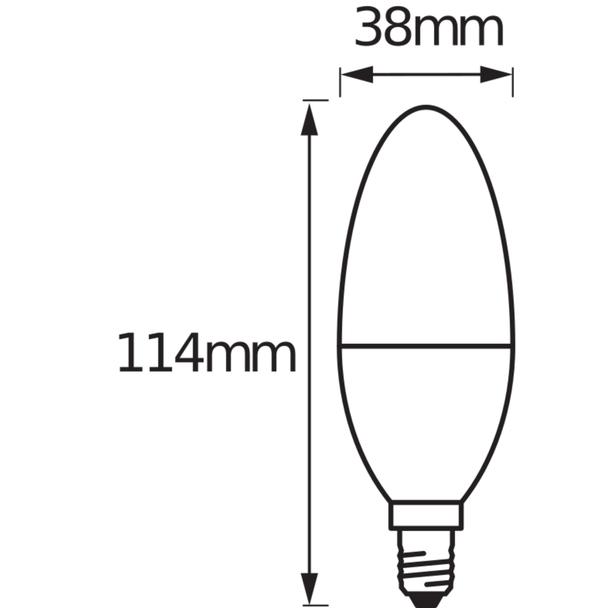 Lampa LED SMART+ ZB CL B Frosted TW 40 yes 4,9W/ E14