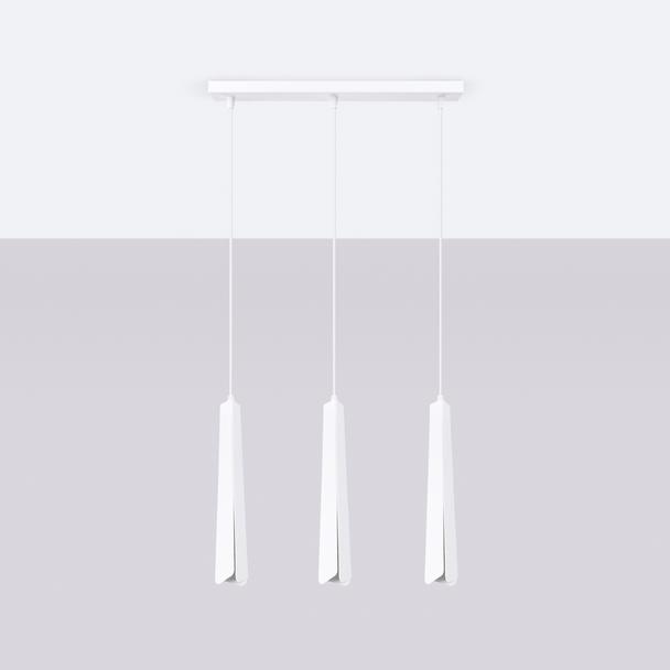 Lampa wisząca PRYSM 3L biała