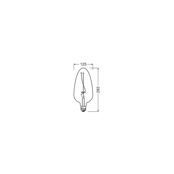 Lampa LED Vintage 1906 LED CL A125 dim 15 4W/818 E27