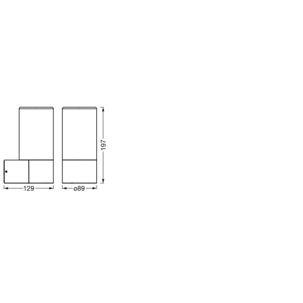 Oprawa SMART+ OUTD WIFI PIPE WALL RGBW DG