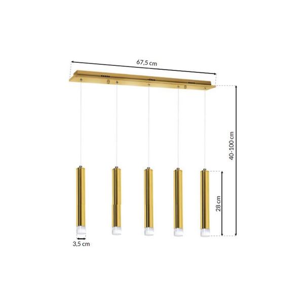 lampa wisząca LED Goldie 25W 1750lm 4000K ML5715 Milagro