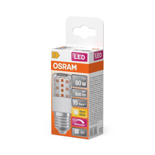 Lampa LED SPECIAL T SLIM CL 60 dim 7,3W 827 E27