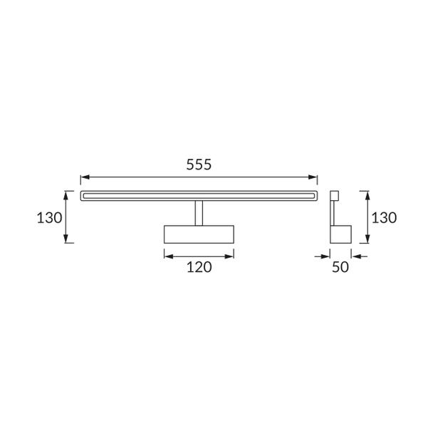 Oprawa dekoracyjna SMD LED KANARYA-12 CHROME 4200K 03576 IDEUS