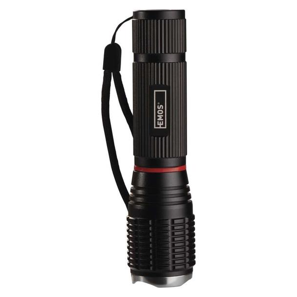 Latarka metalowa LED 5W + 3W COB 230 lm 3× AAA z zoomem P3111 EMOS