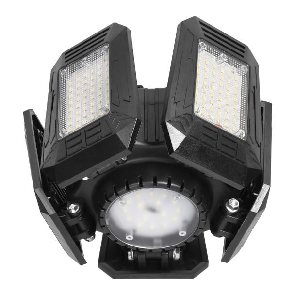 RIGEL LED, lampa warsztatowa składana 5-skrzydłowa, E27, 55W, 6500K, 4950lm WL-10 ORNO