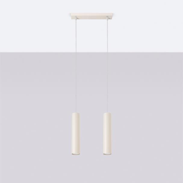 Sollux Lampa wisząca LAGOS 2 beżowa SL.1480