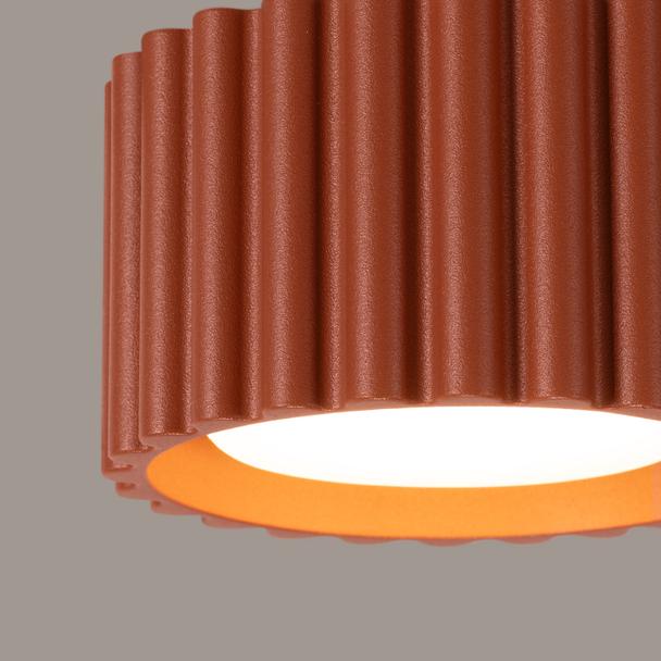 SOLLUX Plafon AURA 1 ochra czerwona Gx53 ; SL.1802