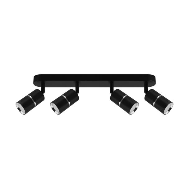 Oprawa ścienno-sufitowa DIOR SPT GU10 4L BLACK/CHROME 04266 IDEUS