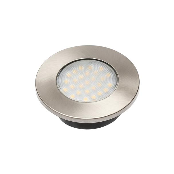 GTV ZESTAW LEDOWY BARRI PLUS, 3X OPRAWA OKRĄGŁA WPUSZCZANA 27 LED 3528SMD, CIEPŁY BIAŁY, AC 230V, 1,5W LD-OBP27CB-53 GTV Poland