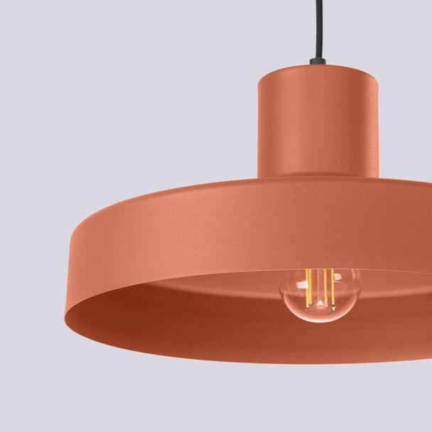 Sollux Lampa wisząca BILO ochra czerwona