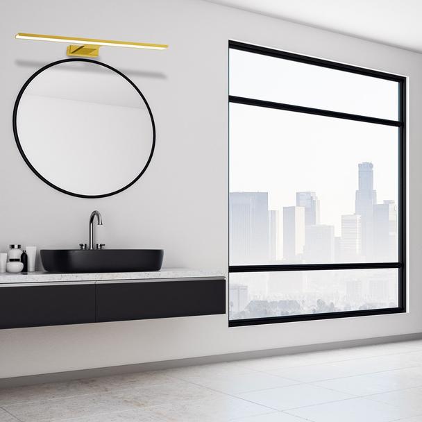 kinkiet łazienkowy nad lustro LED Shine Gold 13,8W 966lm 4000K IP44 ML5734 Milagro