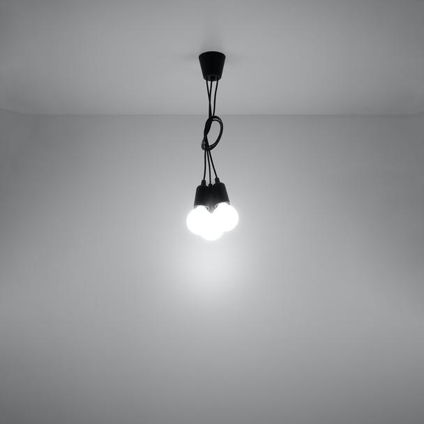 Sollux Lampa wisząca DIEGO 3 czarna SL.0573
