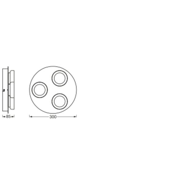 Oprawa SMART+ WIFI ORBIS ROUND 300 RD IP44 TW CR