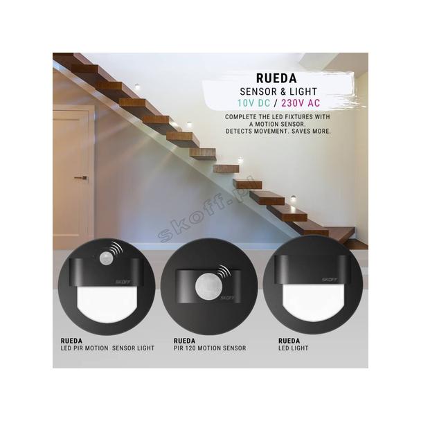 Oprawa Rueda LED Light | 230 V AC | 1,8 W | IP 20 |LED | 4000 K |Wykończenie: czarny mat |