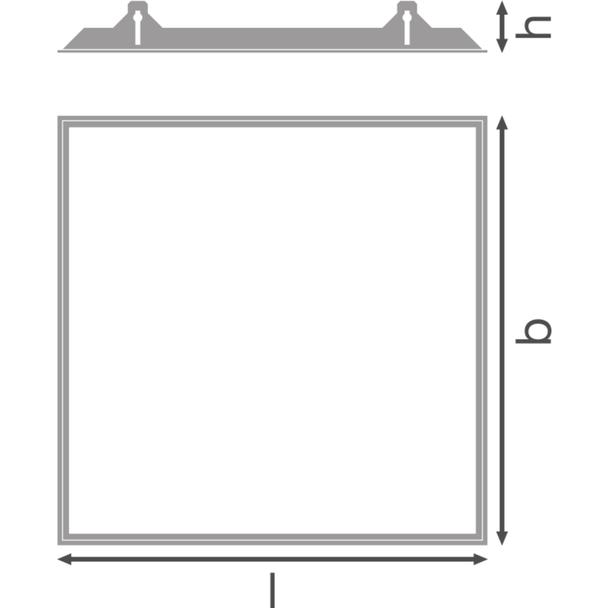 Ramka do montażu w zabudowie PANEL 600 RECESSED MOUNT FRAME