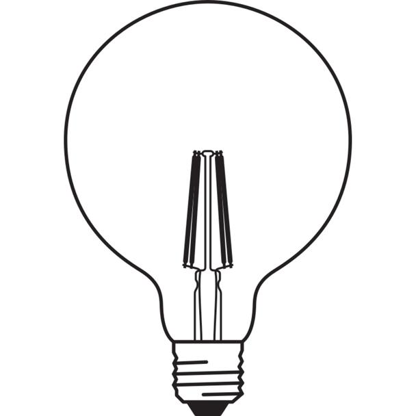 Lampa LED SMART+ WiFi CL Globe125 Smoke DIM 44  6W/825 E27
