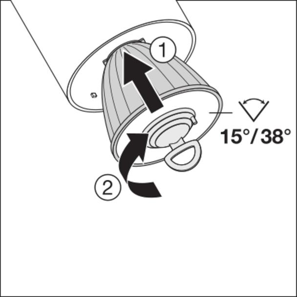 Szynowa oprawa TRACKLIGHT SPOT D85 35W 3000K 90RA NFL WT