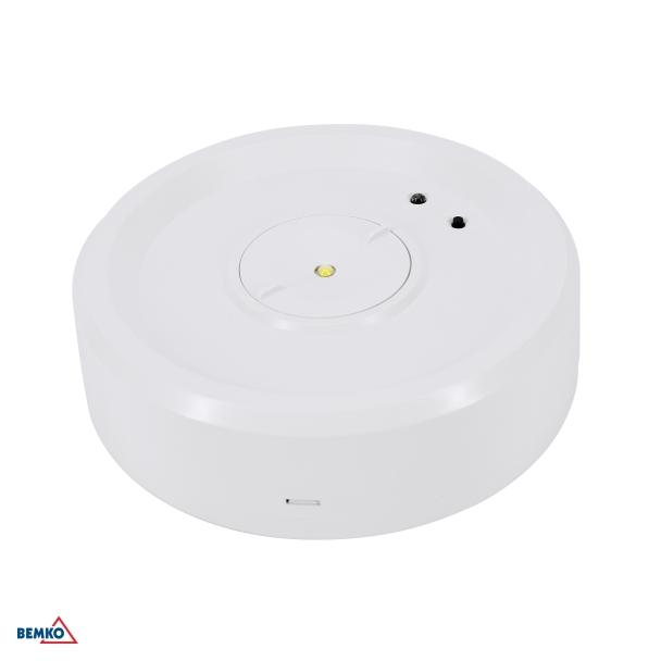 OPRAWA AWARYJNA SKALER OKRĄGŁA 3W BEZ SOCZEWKI IP40 AUTOTEST 3H CNBOP C91-SKL-R-3SX-AT3H-CNBOP BEMKO