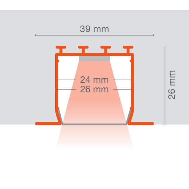 Profil LS AY-PW02/UW/39x26/14/1