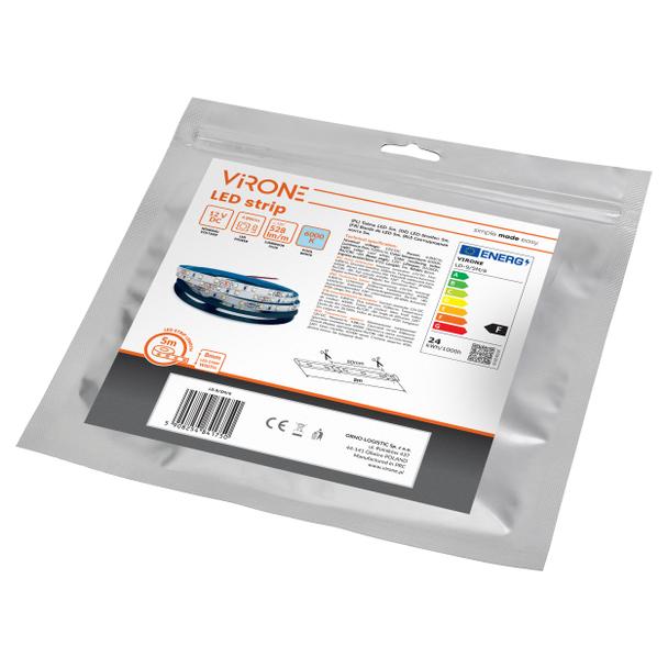 Taśma LED 12V 2835 60L/m 4,8W/m IP20 6000K 5m LD-9/5M/6 ORNO