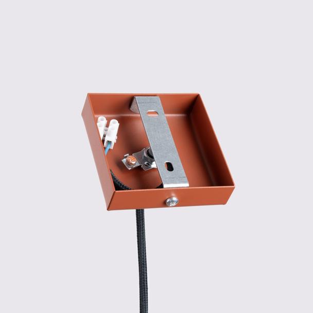 Sollux Lampa wisząca KARBON 1 ochra czerwona SL.1630