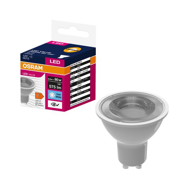 Lampa LED VALUE non-dim PAR16 80 120° 6,9W 840 230V GU10