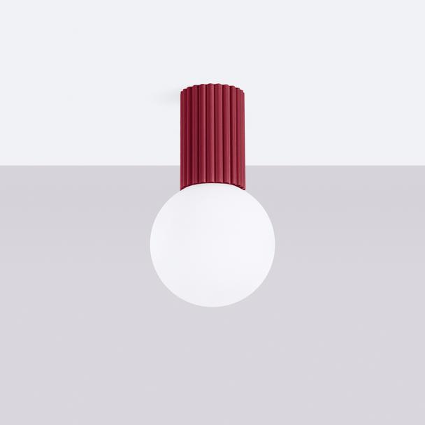 Plafon HALO burgund IP44