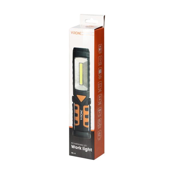 Latarka warsztatowa LED COB 3W+1W LED 1200mAh z funkcją powerbank WL-4 ORNO