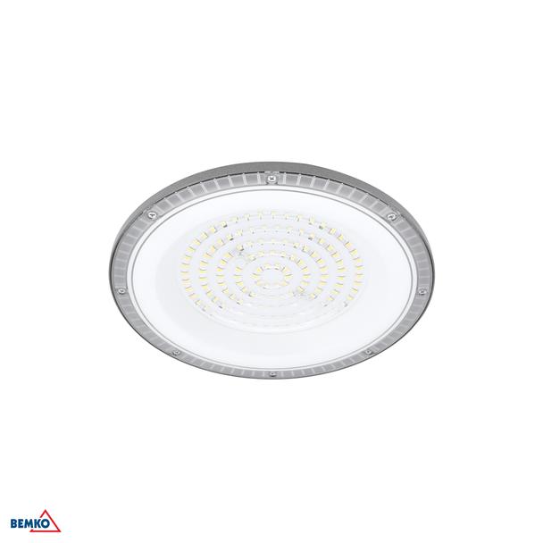 Lampa hermetyczna przemysłowa HIGHBAY LED GAMPER 100W neutralna biel 4000K 10000LM CRI80 IP65 90° SZARY C85-HBG-100W-840-090DG BEMKO